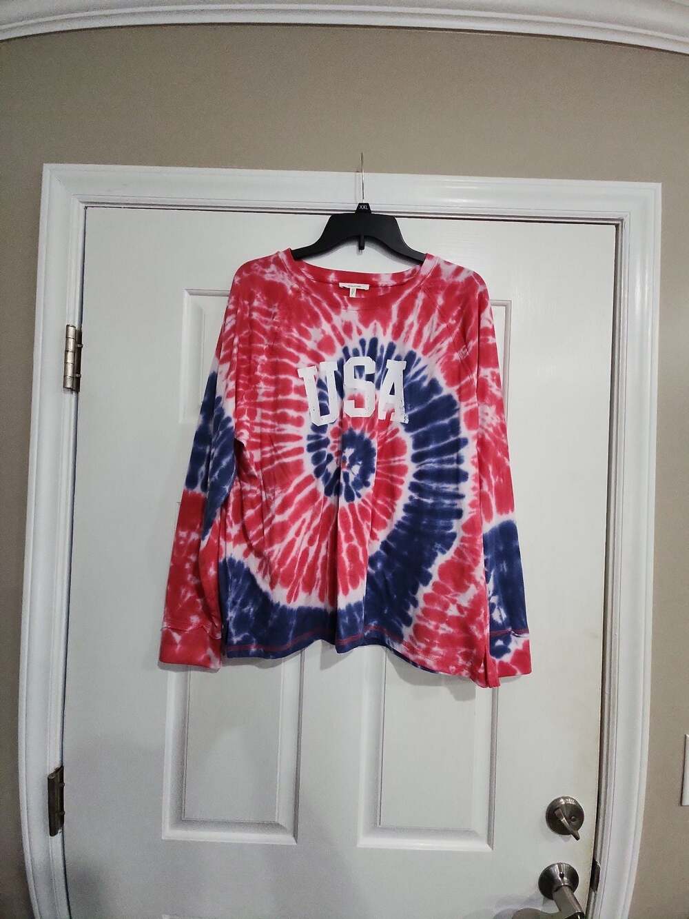 Maurices USA Tie-Dye Long Sleeve Lightweight Sweatshirt